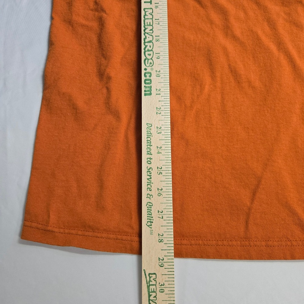 Anvil Mens Boomerang Express VBS 2009 Orange Graphic T-Shirt L Jesus 1 John 4:9 - Picture 5 of 5